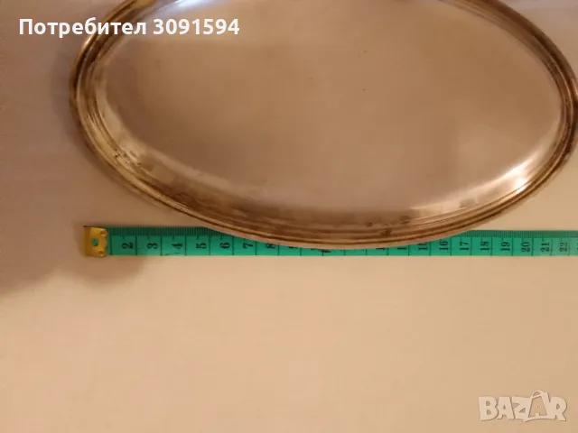  Италиански  сребърен Поднос проба 800 , снимка 10 - Антикварни и старинни предмети - 49227278