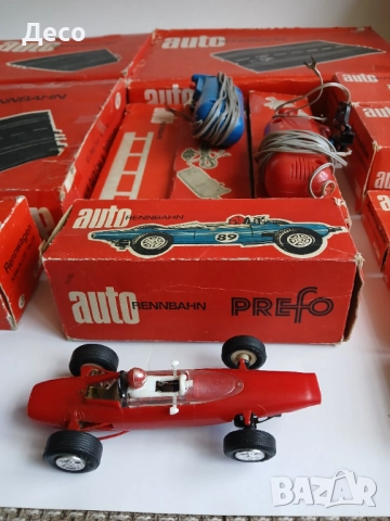 Prefo стара електрическа писта с колички ГДР., снимка 5 - Колекции - 52390196