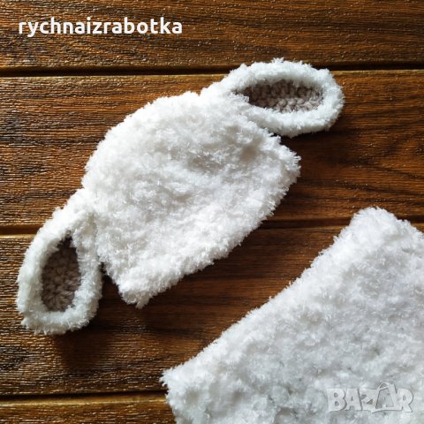 Чувалче с шапка за новородено - Агънце, снимка 2 - Спални чували за бебета и деца - 31999311