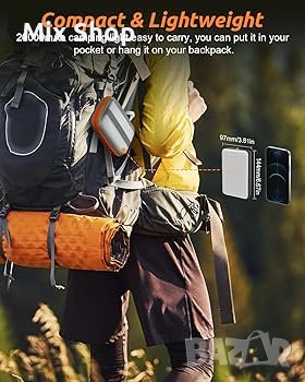 Нова LED къмпинг фенер Eventek с презареждаща се батерия, снимка 6 - Друга електроника - 53910357