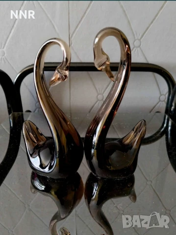 Лебеди от стъкло - от Минерал-сувенир