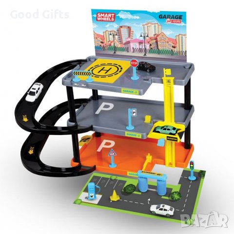 Гараж на 3 нива и метални коли