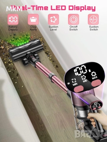 Мощна Безкабелна прахосмукачка, 10 в 1 45000 Pa, 500W