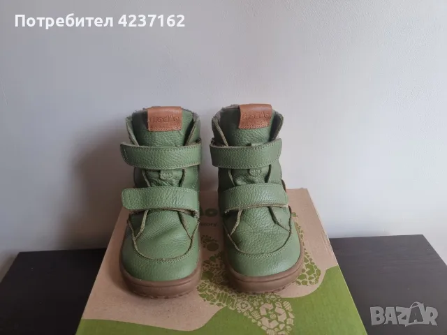 Зимни водоотблъскващи боти, изолирани с вълна Froddo Barefoot – Tex Winter – Olive – G3160246-5