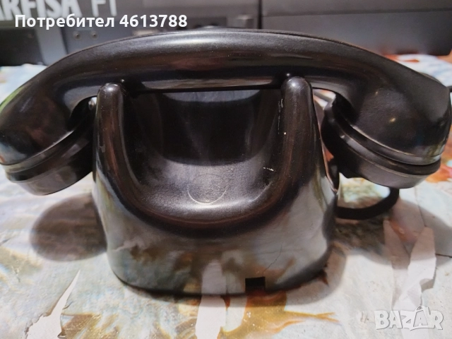 Ретро бакелитен телефон, снимка 4 - Антикварни и старинни предмети - 52529417
