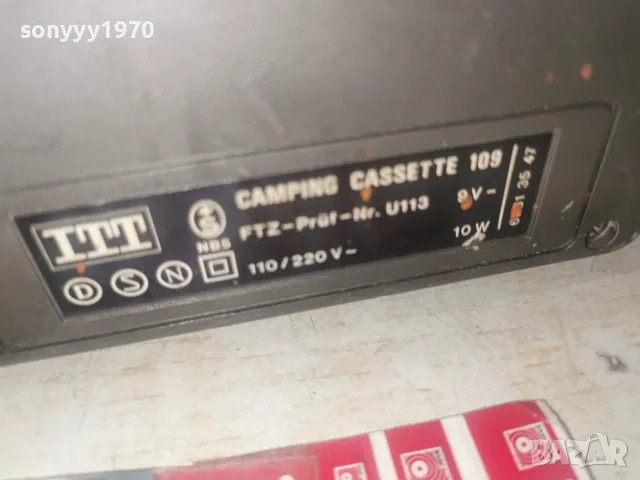 ITT CAMPING CASSETTE 109 2908261925L4, снимка 9 - Радиокасетофони, транзистори - 55867580