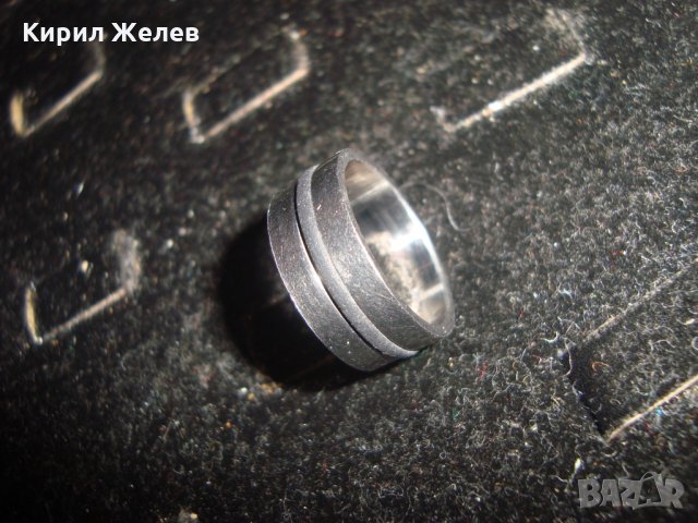 КРАСИВ ПРЪСТЕН от БЛАГОРОДНА СТОМАНА НЕРЪЖДАЕМ АРТ МОДЕЛ 20950, снимка 6 - Пръстени - 32088836