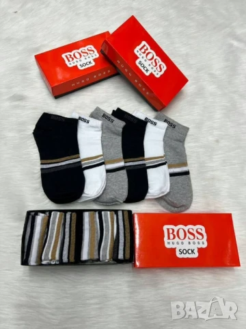 чорапи в кутия nike lacoste gucci hermes louis vuitton chanel , снимка 8 - Дамски чорапи - 50998488