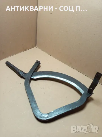 Соц Стар Ръчно Кован Нож За Сено., снимка 2 - Антикварни и старинни предмети - 49441862