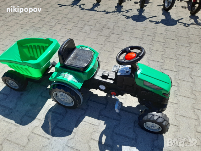 PILSAN зелен детски трактор ACTIVE с ремарке, снимка 5 - Коли, камиони, мотори, писти - 44585963