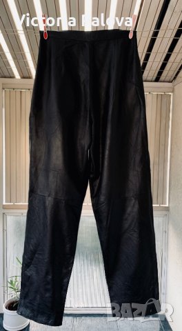 Модерен кожен панталон агнешка кожа, снимка 6 - Панталони - 38275605