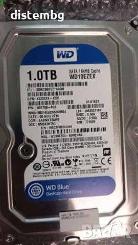 Твърд диск , Hard disk Western Digital WD10EZRX 1TB SATA HDD в Твърди ...