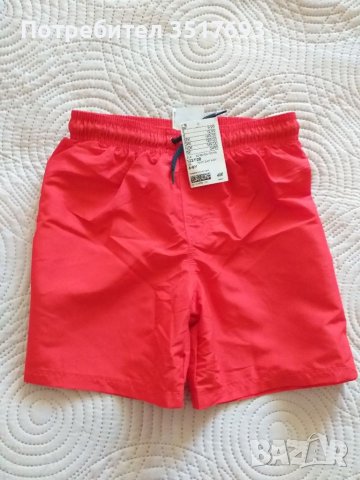 Лот тениска и панталон / бански H&M 122 / 128 , джапанки 32 , снимка 4 - Детски тениски и потници - 36577524