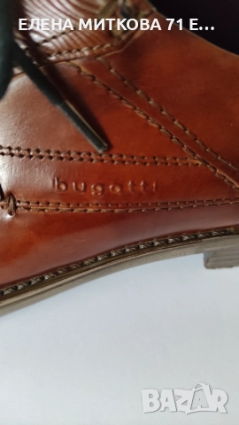 Bugatti мъжки обувки естествена кожа н.44, снимка 6 - Спортно елегантни обувки - 51749007