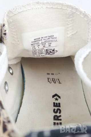 CONVERSE ALL STAR Leopard Оригинални Детски Кецове Момиче 33 32 21см, снимка 8 - Детски маратонки - 38729498