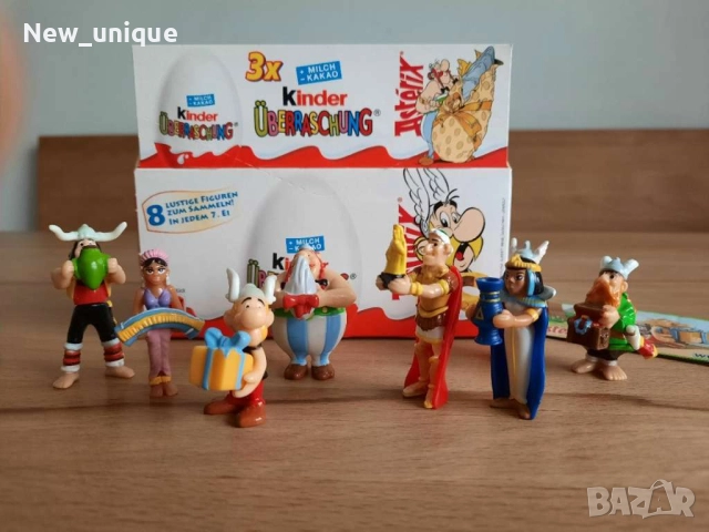 Пълна колекция играчки от юбилейната серия "Астерикс" (2009 г.) на Киндер сюрприз, снимка 2 - Колекции - 52586517