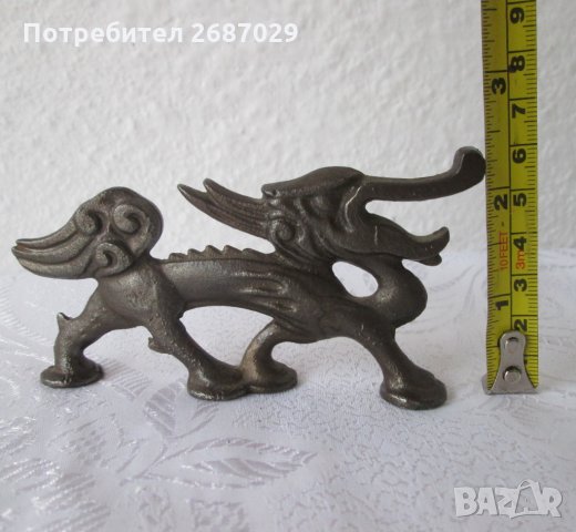 стара отварачка дракон метал фигура пластика, кибрит, пепелник, дракони, метал, снимка 4 - Статуетки - 29125920