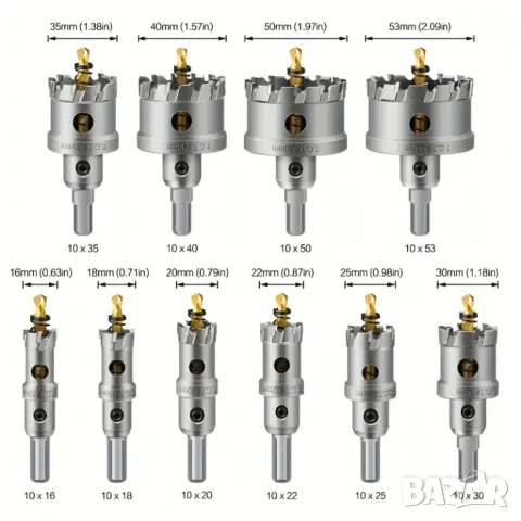 🛠️ ПРОФЕСИОНАЛНИ СВРЕДЛА С ТИТАНИЕВО ПОКРИТИЕ– СУПЕР НАМАЛЕНИЕ! 🔧, снимка 3 - Куфари с инструменти - 50031869