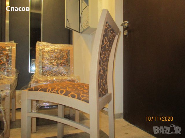 Четири нови стилни трапезни стола от масив, снимка 4 - Столове - 30743617
