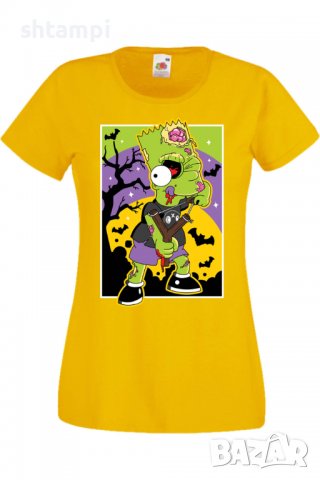 Дамска тениска The Simpsons Bart Simpson 01,Halloween,Хелоуин,Празник,Забавление,Изненада,Обичаи,, снимка 9 - Тениски - 38149407