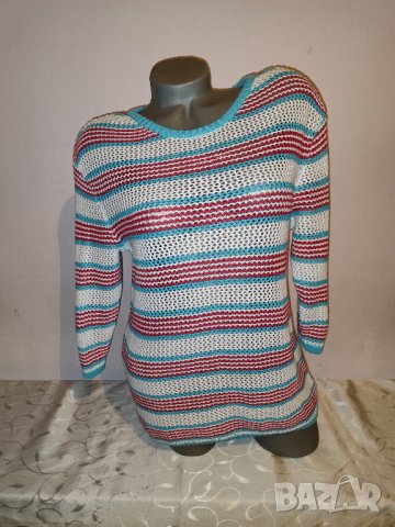 Пуловер мрежа р-р ХS, снимка 1 - Блузи с дълъг ръкав и пуловери - 42798758