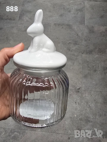 бурканчета с великденски зайчета 