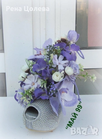 Орхидеи в елегантна обувка, снимка 3 - Подаръци за сватба - 54249684