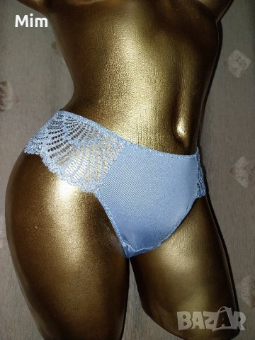   М Синя полупрашка от дантела и микрофибър , снимка 3 - Бельо - 42886715