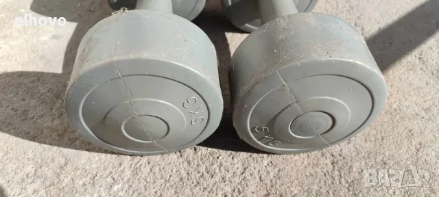 Гири 2х5кг, снимка 3 - Фитнес уреди - 47661257