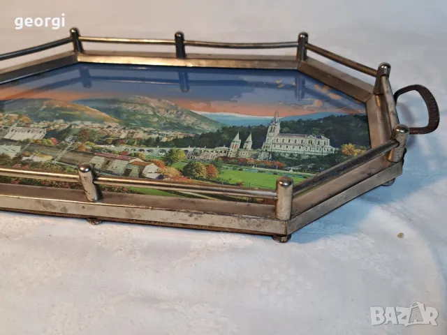 ретро поднос за сервиране 4/3, снимка 2 - Прибори за хранене, готвене и сервиране - 49027302