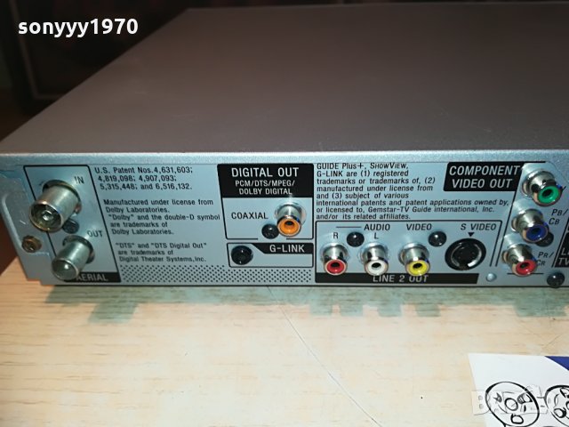 sony rdr-hx725 hdd/dvd recorder, снимка 14 - Плейъри, домашно кино, прожектори - 29121644