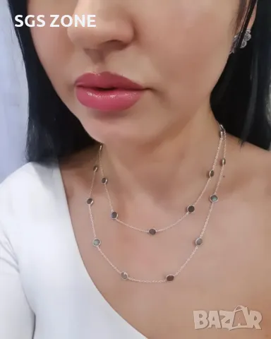Уникално Колие от Сребро с Естествени Камъни, снимка 14 - Колиета, медальони, синджири - 49540898