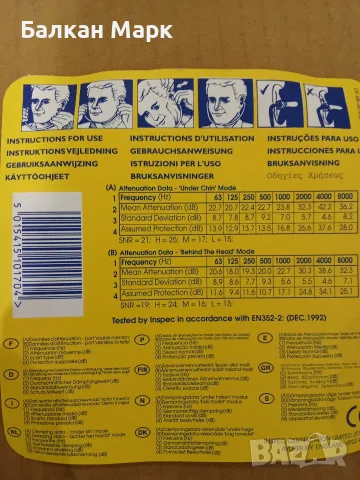 Лот 3 бр. Антифони с рамка 3M E-A-R CABOFLEX + ПОДАРЪК 3 пликчета резервни тапи , снимка 4 - Други - 55843975