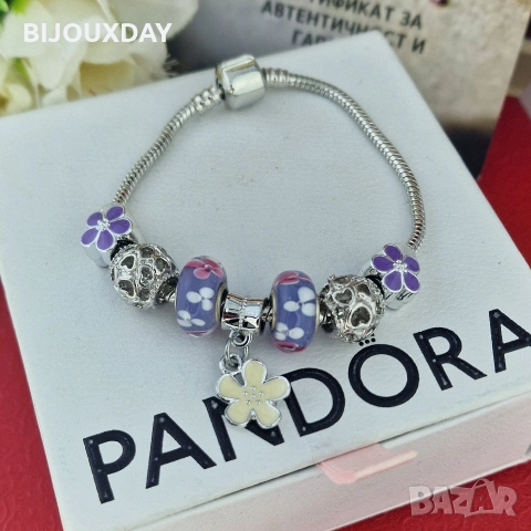 дамска гривна с цвете медицинска стомана