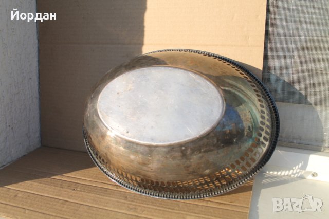 Посребрена фруктиера , снимка 7 - Антикварни и старинни предмети - 44420816
