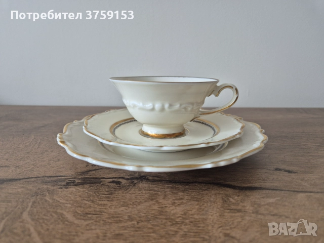 Троен сет за чай, снимка 2 - Чаши - 51524009