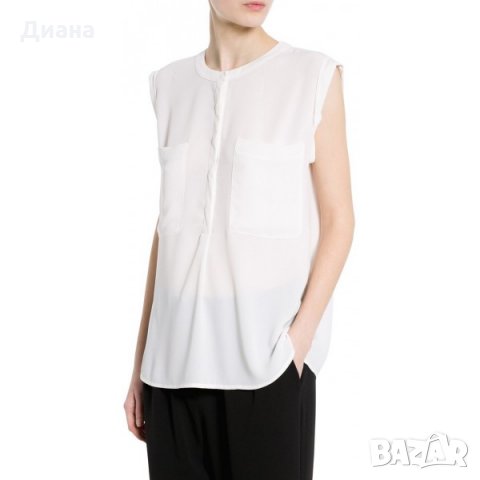 Бяла блуза Mango, снимка 1 - Корсети, бюстиета, топове - 31688809