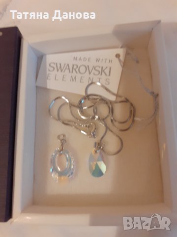 Колие  Сваровски и Swan pearls