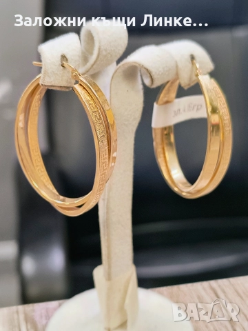 Златни Обеци 4.16гр / 14К, снимка 5 - Обеци - 52749544