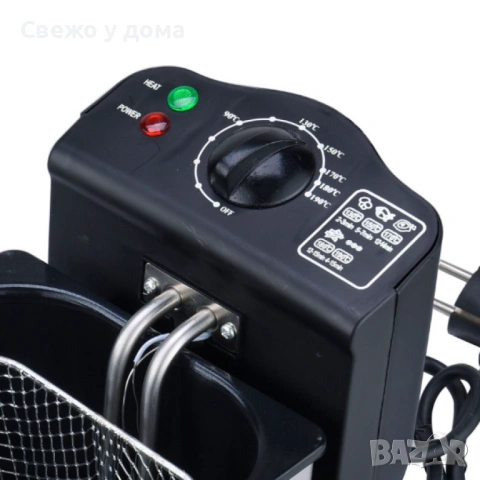 Електрически фритюрник Royalty Line RL-EFT2000, 3 литра, 2000W, снимка 4 - Фритюрници - 54177353