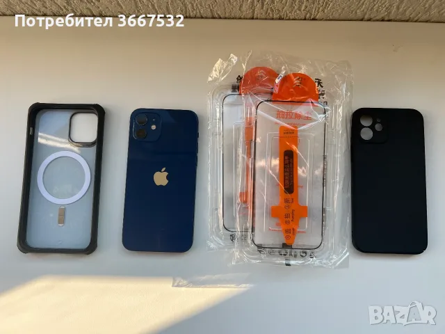 IPHONE 12 + 2 протектора +2 кейса