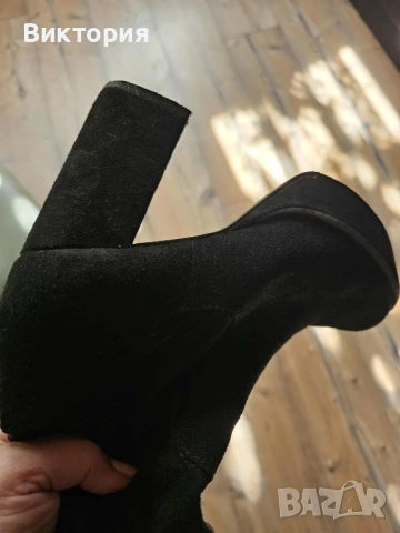 Велурени ботуши Tamaris, снимка 3 - Дамски ботуши - 53040868