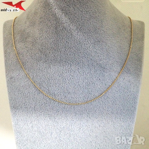 Синджир с 14К златно покритие 254595, снимка 4 - Колиета, медальони, синджири - 53983170