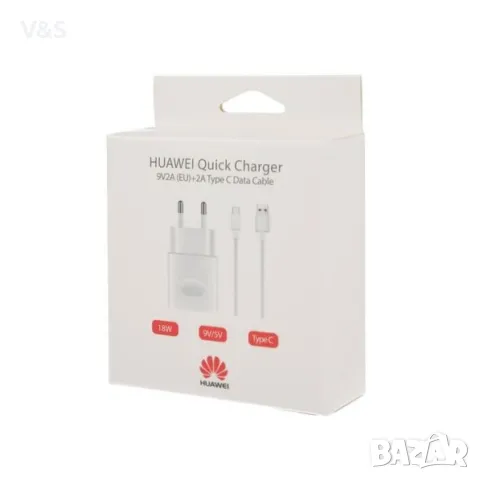 Зарядно Huawei Fast Charger AP32 За Бързо Зареждане И Type-C Кабел, Блистер, Бял, снимка 4 - Huawei - 48830343