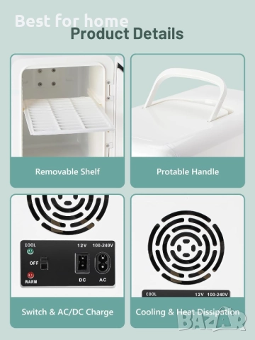 Мини хладилник VINATO, снимка 7 - Хладилници - 52401603