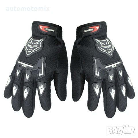 ДЕТСКИ РЪКАВИЦИ,ЗА МОТОР,СКУТЕР - ЧЕРНИ, КОМПЛЕКТ 2БР.