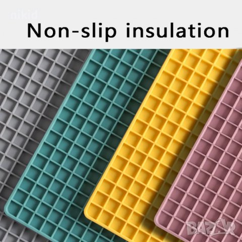 силиконов молд квадратчета квадрати Силиконова подложка и ръкохватка за топло горещо горещи съдове, снимка 4 - Форми - 36896608