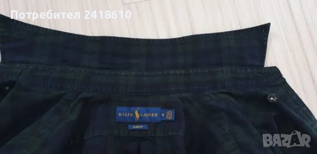 POLO Ralph Lauren Slim Fit Plaid Oxford Cotton Mens Size M ОРИГИНАЛ! Мъжка Риза!, снимка 14 - Ризи - 47894632