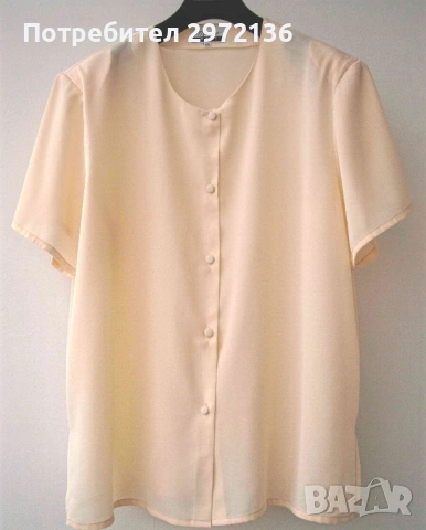 Дамска блуза Marnie West къс ръкав риза, снимка 2 - Ризи - 53132169