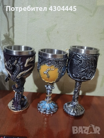 нови Баварски метални чаши за вино